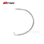 Línea de alimentación de aceite para turbo Pulsar PSR Universal Performance 4AN - 4AN 90 grados recta, trenzada de acero, 43 cm