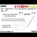 036052B: Full suspension polyurethane bush kit for BMW 5 E28 / 6 E24