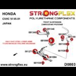 086096B: Front suspension bush kit for Honda Civic VI 1995-2000 Japan - Imagen 2