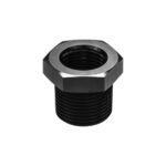1/2 NPT Male to 1/8 NPT Female Reducer Pipe Bushing Hose Fitting Adapter Black