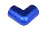 Adaptador de 1/2 NPT, acoplamiento hembra-hembra de 90" para manguera, color azul. - Imagen 4