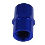 1/2 NPT to 1/2 NPT Straight Female Coupler Union Bush Oil Hose Fitting Adapter Blue