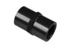 1/4 NPT to 1/4 NPT Straight Female Coupler Union Bush Oil Hose Fitting Adapter Black