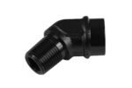 Adaptador de 1/8 NPT, acoplamiento hembra-macho de 45' para manguera, color negro. - Imagen 4