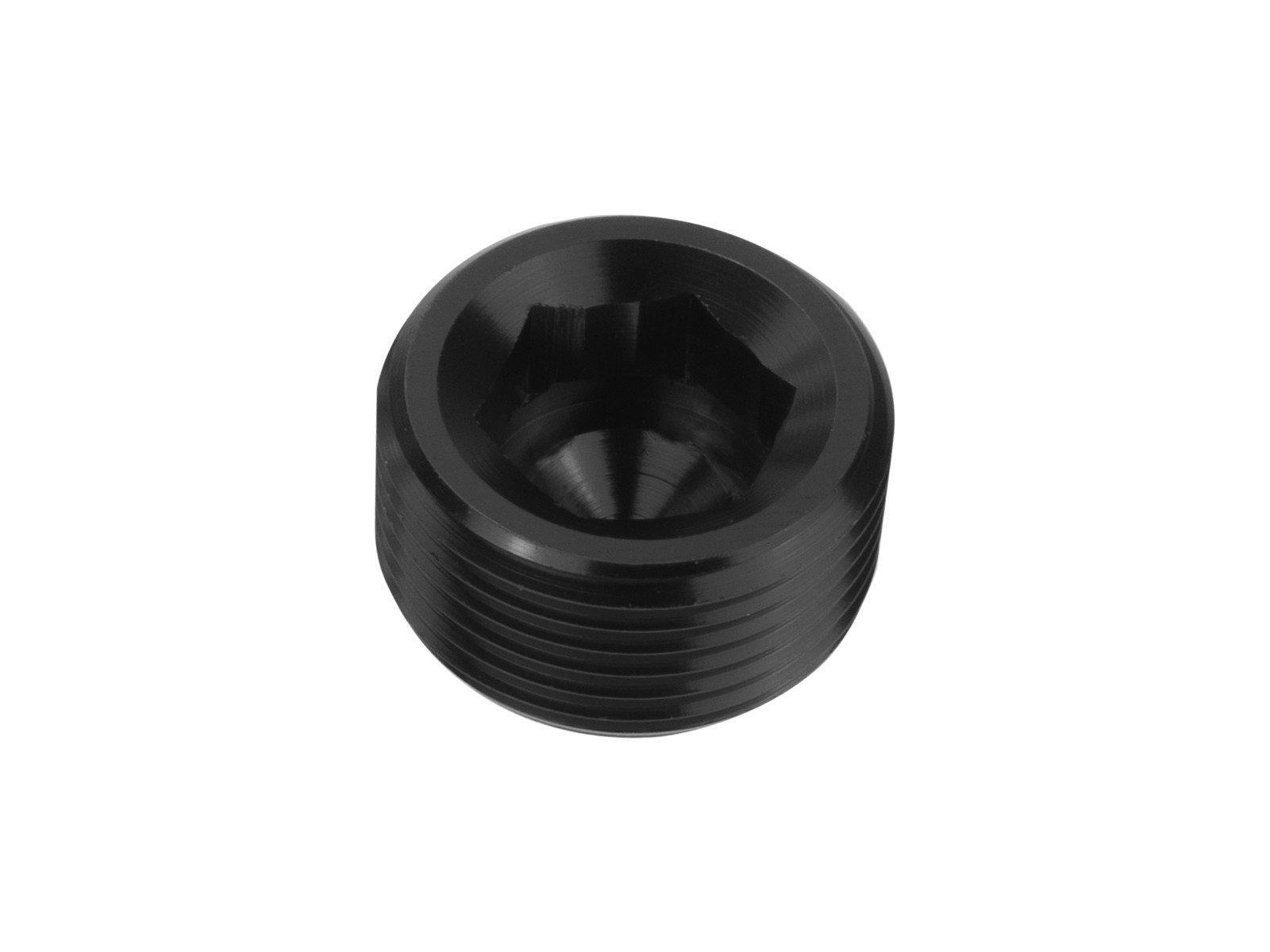 1-npt-korek-adapter-zaslepka-czarny_2 1 NPT Hex Allen Key Blanking Plug Bung Blocker Male Fuel Oil Adapter Black - Imagen 1