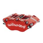 Pinza de freno radial universal Wilwood 120-10000 Dynapro estrecha de 4 pistones, color rojo. - Imagen 2