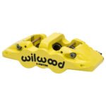 Pinza de freno Wilwood 120-13290 Aero6 de montaje radial, izquierda, 6 pistones, amarilla