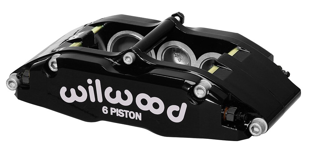 120-13382-BK-xl Pinza de freno Wilwood 120-13383 Billet Narrow Superlite con montaje de orejetas, izquierda, 6 pistones, color negro. - Imagen 1