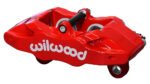 Pinza de freno Wilwood 120-13916 DPC56 universal con montaje en orejetas, 4 pistones, color rojo.