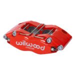 Pinza de freno radial universal Wilwood 120-14698 Dynapro DS de 4 pistones, color rojo.