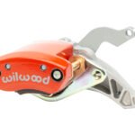 Pinza de freno Wilwood 120-15484 MC4 mecánica de montaje flotante derecha, 1 pistón, color rojo.