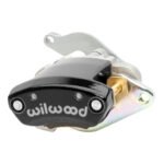Pinza de freno Wilwood 120-15485 MC4 de montaje flotante mecánico, izquierda, 1 pistón, color negro.