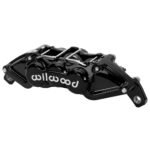 Pinza de freno Wilwood 120-16568 UTV6 de montaje universal con tuercas, 6 pistones, color negro.