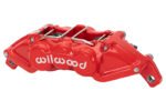 Pinza de freno Wilwood 120-16571 UTV4 de montaje universal con pernos, 4 pistones, color rojo