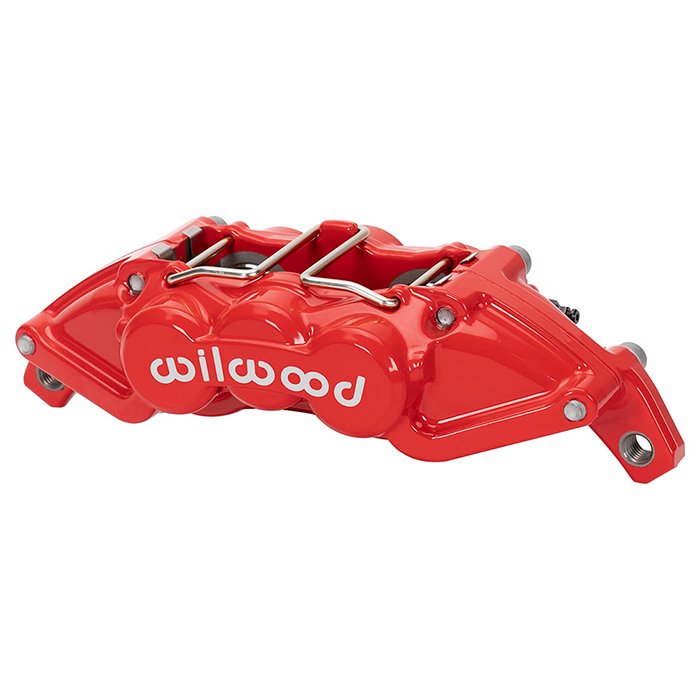 120-16572-RD-lg Pinza de freno Wilwood 120-16572 UTV4 de montaje universal con pernos, 4 pistones, color rojo - Imagen 1