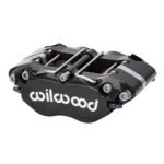 Pinza de freno radial universal Wilwood 120-16687 Dynapro-P estrecha de 4 pistones, color negro.
