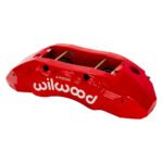 Pinza de freno Wilwood 120-16730 TX4R de montaje radial, derecha, 4 pistones, roja. - Imagen 2