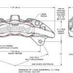 Wilwood 120-16823 AeroDM Lug Mount Caliper Right 6 Pistons Black