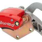 Pinza de freno Wilwood 120-17143 MC4 mecánica de montaje flotante derecha, 1 pistón, color rojo.