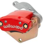Pinza de freno mecánica flotante Wilwood 120-17144 MC4 izquierda, 1 pistón, color rojo.