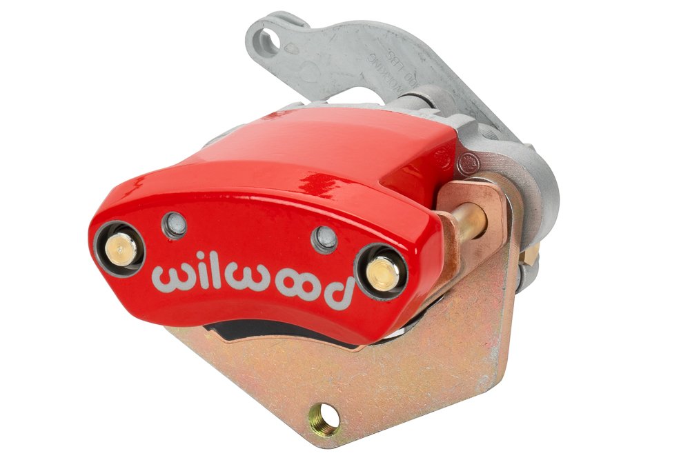 120-17144-RD-xl Pinza de freno mecánica flotante Wilwood 120-17144 MC4 izquierda, 1 pistón, color rojo. - Imagen 1