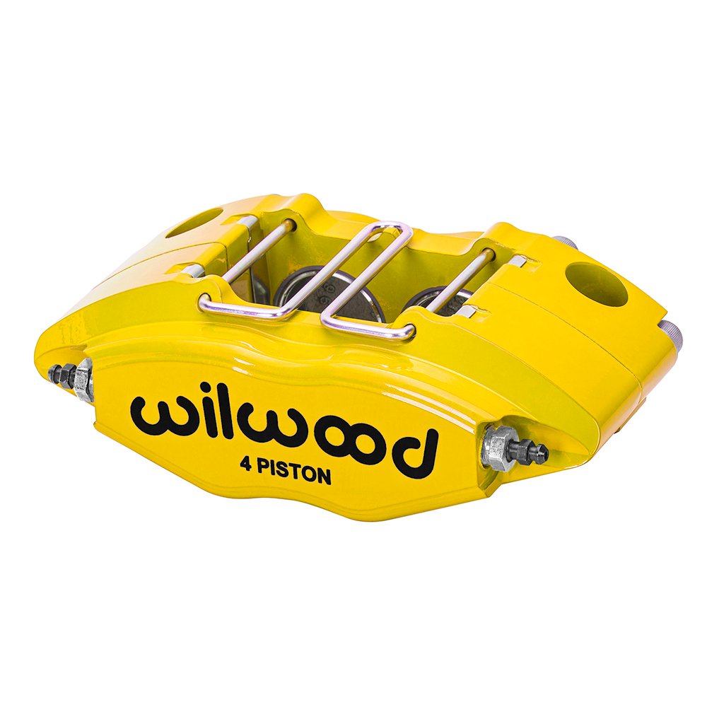 120-8729-Y-xl Pinza de freno radial universal Wilwood 120-8729 Powerlite de 4 pistones, color amarillo. - Imagen 1