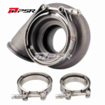 Carcasa de turbina Pulsar PSR 49G para turbos 4849G / 5449G, doble abrazadera en V, 0,72 A/R, rotación inversa.