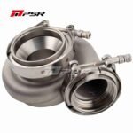 Carcasa de turbina Pulsar PSR PTX28 Gen 1 / 2 para turbos 2860 / 2867 / 2871, acero inoxidable, doble V-Band, 0.64A/R