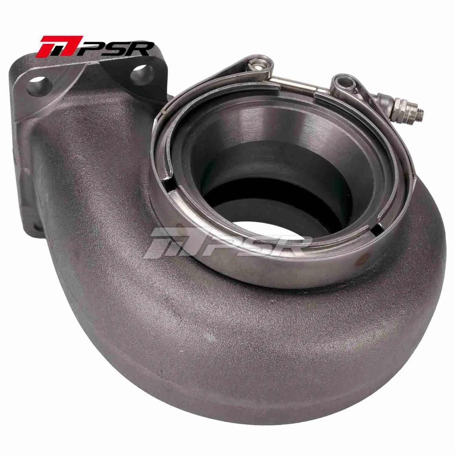 194352615-2 Carcasa de turbo Pulsar PSR 55G de acero inoxidable, 0.82 A/R, doble abrazadera en V para turbos 5455G, 5855G y 6255G. - Imagen 1