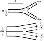 Ecumaster Kształtka termokurczliwa MS-3A/Y-01 (bota) palczatka Y