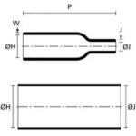 Ecumaster Kształtka termokurczliwa MS-2A/I-05 (arranque) prosta