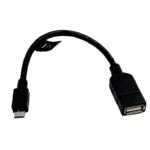 Ecumaster Kabel AA0035 OTG USB 2.0 USB A gniazdo USB B micro wtyk 0,2m czarny