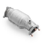 Tubo de escape descendente para Audi A6 C8 Avant Quattro / S6 2.0 TFSI con silenciador y protector térmico.