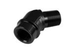 Adaptador de 3/8 NPT, acoplamiento hembra-macho de 45", color negro.