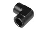 Adaptador de 3/8 NPT, acoplamiento hembra-hembra de 90", color negro. - Imagen 2