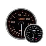 Manómetro de presión de sobrealimentación eléctrico RTMG Performance Prosport Supreme Series de 60 mm