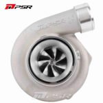 Turbocompresor Pulsar PSR 6466E T51R Mod 900HP .82 Acero inoxidable Entrada V-Band de 2.5" Salida V-Band de 3" Rodamiento de bolas