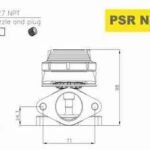 Válvula de descarga Pulsar PSR de nueva generación, 38 mm, 2 tornillos, externa, color negro.