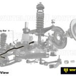 Rear Sway Bar 22mm Non Adjustable Whiteline BMR99 for Mercedes-Benz C-Class 2000-2011