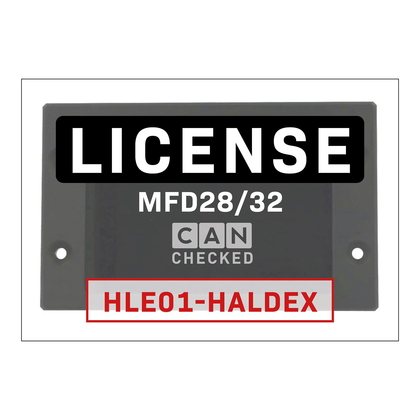 CC22300_01 Licencia CANchecked MFD28/32 HLE01 Haldex Gen1 Gen2 - Imagen 1