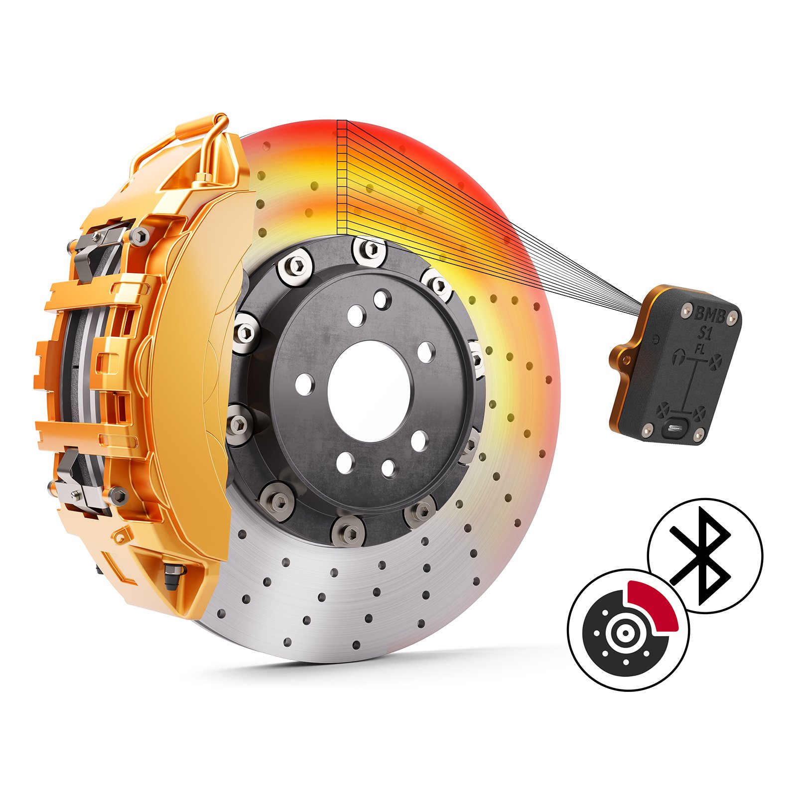 CC22947_04 Monitoreo de temperatura de freno único CANchecked BMB01 Bluetooth - Imagen 1