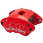 Pinza de freno universal flotante Wilwood 120-15796 D154 con sello antipolvo, 1 pistón, color rojo