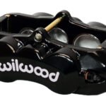 Pinza de freno Wilwood 120-11711 D8-6 con montaje de orejetas, derecha, 6 pistones, color negro.