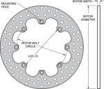 Rotor de acero perforado Wilwood 160-1601 11.44 - Imagen 2