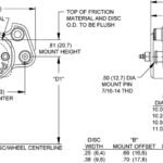 Pinza de freno Wilwood 120-3277 Dynalite de montaje flotante simple universal de 1 pistón