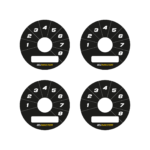 Interruptor giratorio Ecumaster de 8 posiciones para indicadores, color negro B01