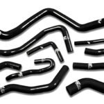 Kit de mangueras de silicona para refrigerante de radiador FMIC.EU para Honda Civic D15 D16 EG EK - Negro