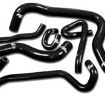 Kit de mangueras de silicona para refrigerante de radiador FMIC.EU para Honda Accord SiR-T F20B CF4 Euro-R CL1 1997-2001 - Negro