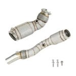 Downpipe FMIC.Pro para BMW F80 M3 S55 USA + CAT con protector térmico