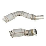 Downpipe FMIC.Pro para BMW F80 M3 S55 USA + CAT con protector térmico - Imagen 6